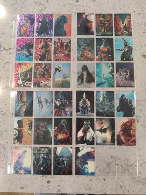 Lot of 34 Vintage 1996 Godzilla JPP Amada Chromium Trading Cards Partial Set-image