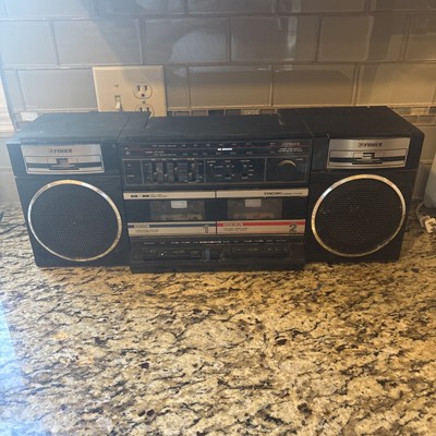 Fisher Boombox AM-FM  Cassette Stereo 1980s Model PH-402. PARTS OR REPAIR READ!-image