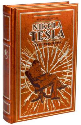 THE AUTOBIOGRAPHY OF NIKOLA TESLA and OTHER WORKS Leather Bound BRAND NEW-image
