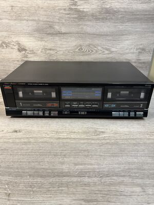 Vintage Fisher CR-W74H Stereo Double Cassette Tape Deck Parts/Repair Powers On-image