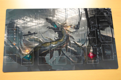 No.258# Yugioh TCG Playmat Cyber Repair Plant Cyber Eternity Dragon YGO Card Mat-image