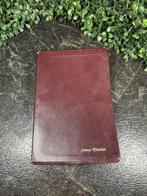 Holy Bible King James Version Reference Red Leather Black Letter Nelson 2015bG-image