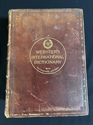 Antique 1906 Webster's International Dictionary-image