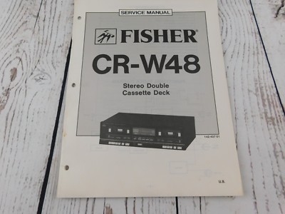 FISHER CR-W48 Stereo Double Cassette Deck SERVICE MANUAL w/wiring diagram-image