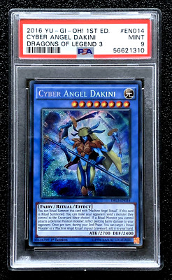 PSA 9 MINT 2016 CYBER ANGEL DAKINI SECRET RARE 1ST EDITION DOL #EN014 G4476E2222-image