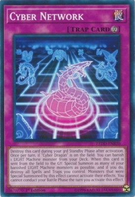 3 x Cyber Network (LEDD-ENB20) - Common - 1st Edition-image