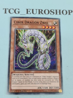 Cyber Dragon Zwei▪︎YUGIOH▪︎SDCS▪︎SPANISH▪︎1st EDITION▪︎COMMON▪︎NM #2846-image