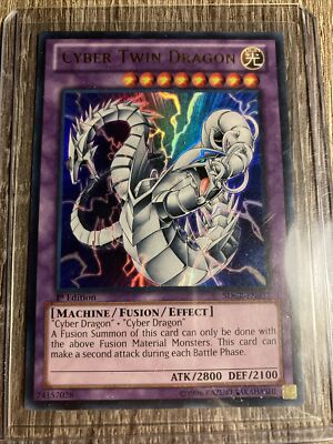 Yugioh - Cyber Twin Dragon - 1st Edition Card Holo-image