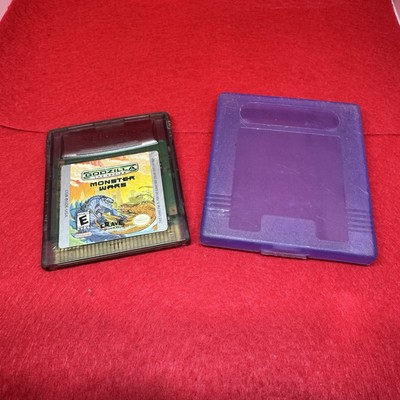 Godzilla Monster Wars Nintendo Game Boy Color Cartridge And Purple Case-image