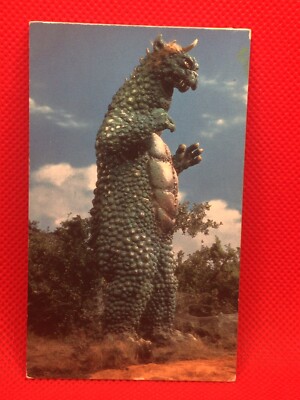 Godzilla Gabara  card 4inch Barcode Battler vintage  No.23  rare TOHO-image