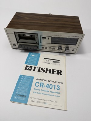 FISHER CR-4013 Stereo Cassette Tape Deck Recorder TESTED AND WORKS READ DESCRIPT-image