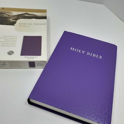 HCSB Gift and Award Bible Purple Imitation Leather New Red Letter-image