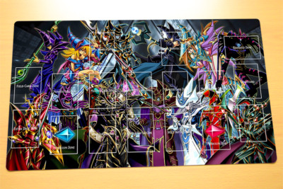 No.1752# Yugioh TCG Playmat Dark Magician Girl Black Chaos Endymion Dark Paladin-image