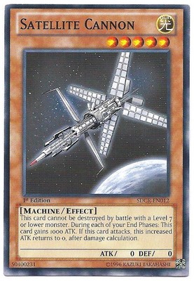 3 x Satellite Cannon - SDCR-EN012 - Common - 1st Edition Near Mint, English-image