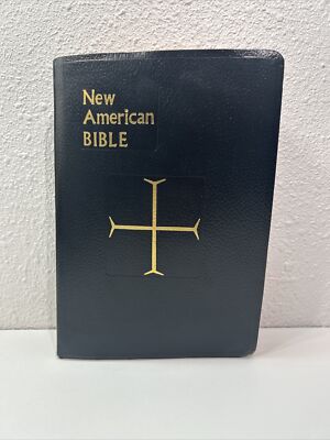 St Joseph Edition The New American Bible Large Type IllutratedBlack Soft Cover-image