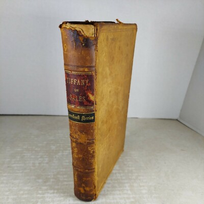 Hand-Book on the Law of Sales by Francis B Tiffany 1895 Leather Bound, West Pub.-image