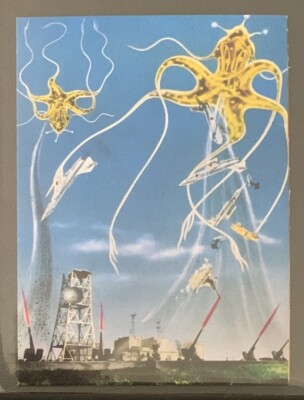 1973 vintage GODZILLA Amada Toho kaiju Card Japanese Dogora #23-image