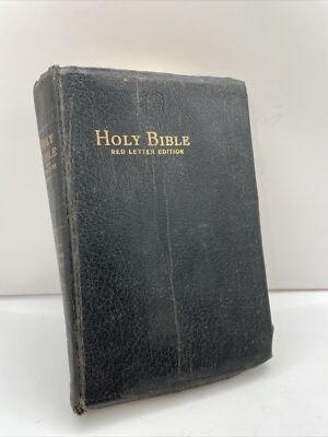 Holy Bible Revised Standard Ed Red Letter Reference Edition World Pub 1962-image