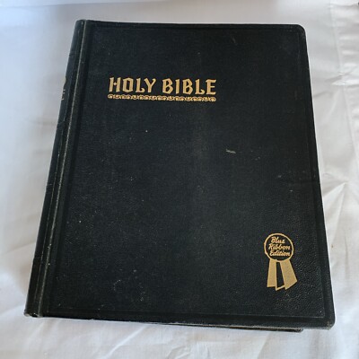 Holy Bible 1948 Blue Ribbon Edition Hertel New Standard Reference-image