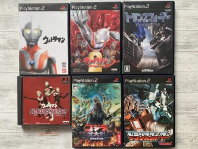 SONY PS 1  2 Ultraman Fighting Evolution 1 2 & Godzilla Transformers from Japan-image