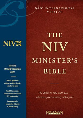 Holy Bible: New International Version Minister Black Genuine Leather-image