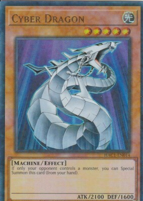 YUGIOH CARD CYBER DRAGON HAC1-EN014 1ST EDITION  DUAL TERMINAL-image
