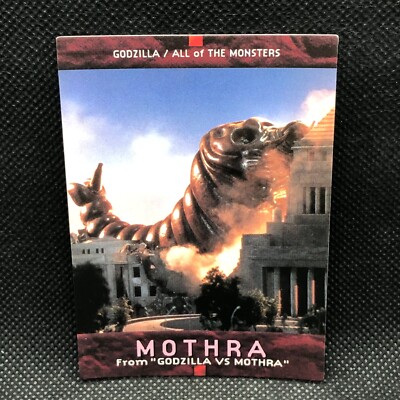 Mothra Godzilla Card TCG No.51 Toho Movie BANDAI 1996 1ST Japanese Japan-image