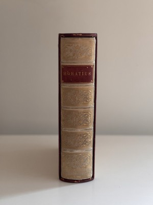 1849 Horatius Quintus Flacuss Rev. Henry Hart Milman Antique Book Gauffered Gilt-image