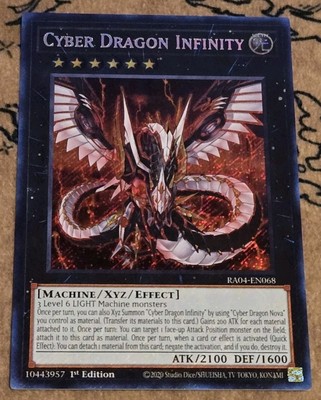 Yugioh Cyber Dragon Infinity RA04-EN068 1st Edition Secret Rare LP -image