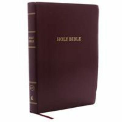 KJV Holy Bible: Giant Print with 53,000 Cross References, Burgundy Leather-image