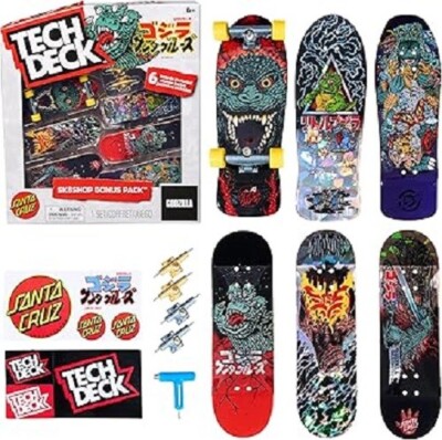 , Godzilla Sk8shop Fingerboard Bonus Pack, Collectible and Customizable Mini ...-image