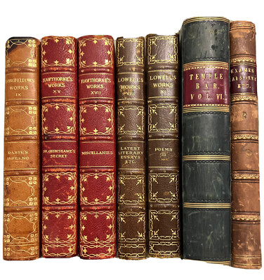 James Russell Lowell, Latest Literary Essays & Poetical Works, Antique Leather-image