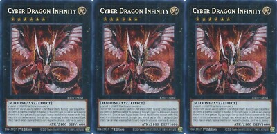 3x Cyber Dragon Infinity | RA04-EN068 | SCR | 1st Ed | Near Mint-image