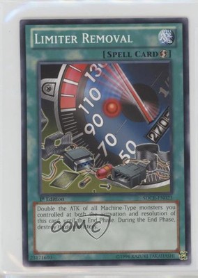 Limiter Removal 1st Ed. YuGiOh Cyber Dragon Revolution Structure Deck 0y59-image