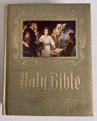 Holy Bible ~ Master Reference Edition, 1971 Leatherbound ~ Good+, No Writing-image