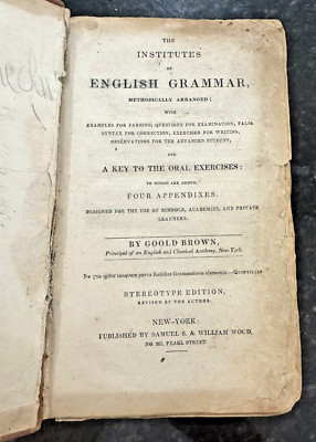 Goold Brown/Institutes of English Grammar/Stereotype Ed.-image