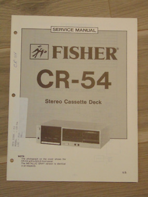 Fisher CR-54 Service Manual Stereo Cassette Deck-image