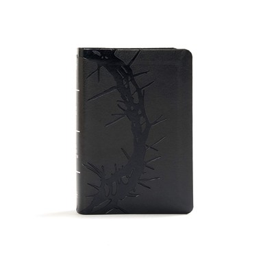KJV Large Print Compact Reference Bible, Charcoal LeatherTouch, KJV Holy Bib...-image