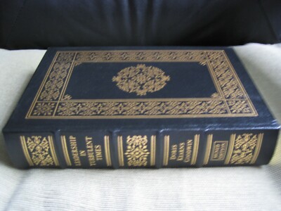 DORIS KEARNS GOODWIN SIGNED - LEADERSHIP IN TURBULENT TIMES LEATHER EASTON PRESS-image
