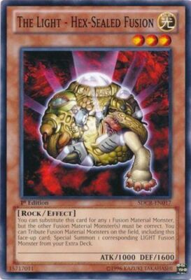 Yugioh! LP The Light - Hex-Sealed Fusion - SDCR-EN017 - Common - 1st Edition Lig-image