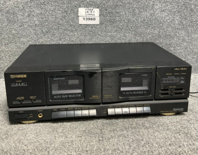 Fisher Studio Standard CR-W683 Stereo Double Cassette Deck Player Recorder-image