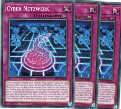 yugioh 3x cyber network LEDD-DEB19 COMMON 2 EDITION GERMAN-image