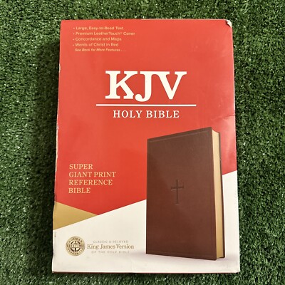 KJV Super Giant Print Bible Features Extra Large, Easy-To-Read 16-Point Type-image