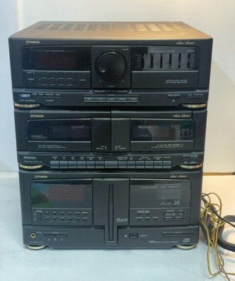Vintage 1994 Fisher TAD-993 Tape Player & Studio 24 CD Player Changer & Radio-image