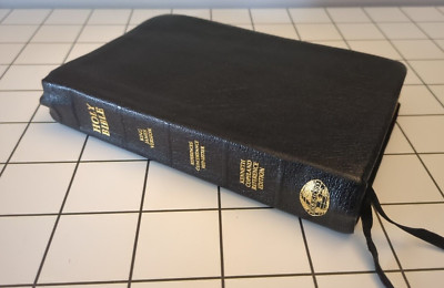Holy Bible KJV Kenneth Copeland Reference Ed 1991 Black Genuine Leather + case-image