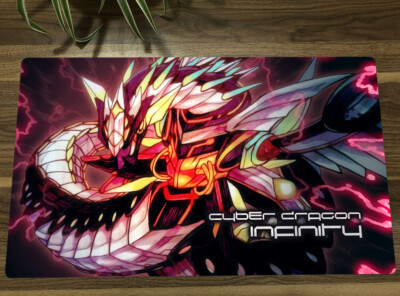 YGO  Duel Playmat Cyber Dragon Infinity CCG TCG Card Game Mat +Bag-image
