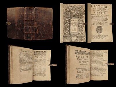 1628 MIRACLES 1ed Saint Colette PROPHECY Colettine Nuns French Monastics Silvere-image