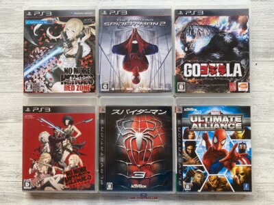SONY PS3 No More Heroes & Spider-Man 2 3 & Godzilla & Marvel Ultimate Alliance-image
