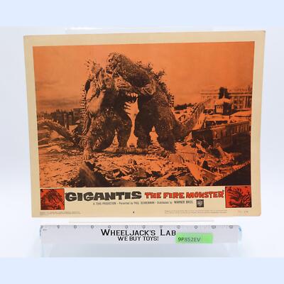 Gigantis the Fire Monster Godzilla Raids Again 1959 Lobby Card Poster 11x14-image