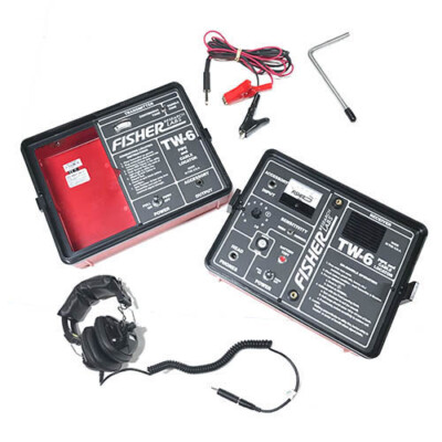 Fisher Labs TW-6-KIT Pipe/Cable Locator Kit w/Handle, Case, Headphones-image